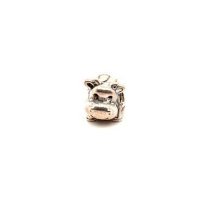 Pandora Sterling Silver Cow Charm 790468 Retired Animal Bead 925 ALE